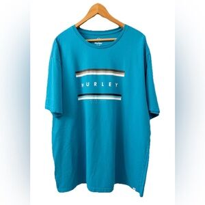 Hurley Men’s XL Blue Graphic Logo T-Shirt 100% Cotton